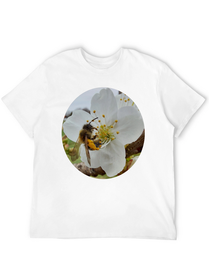 Bee on Blossom Black T-Shirt