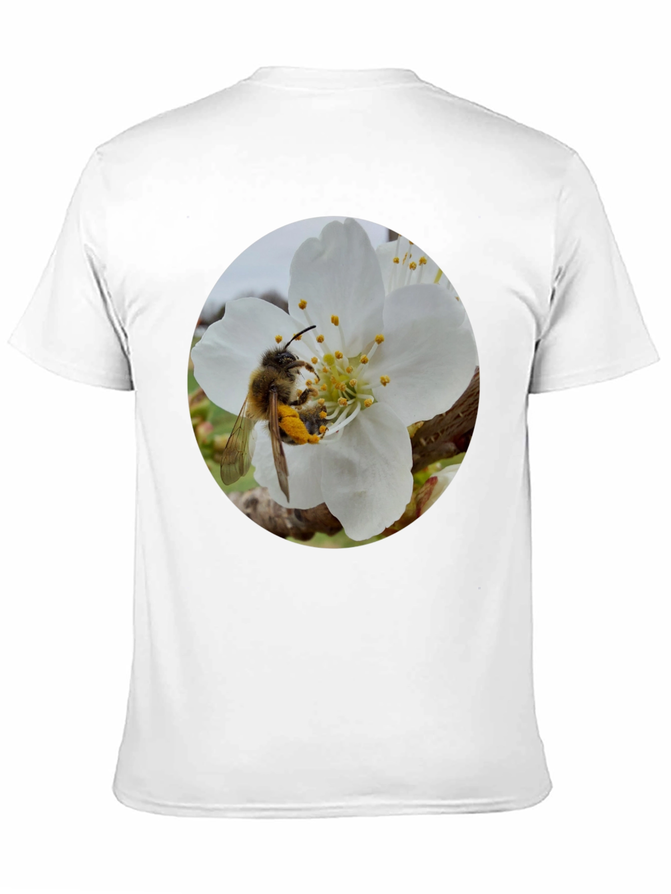 Bee on Blossom Black T-Shirt