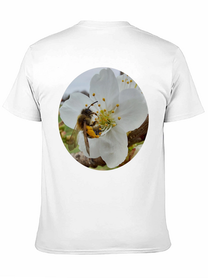 Bee on Blossom Black T-Shirt