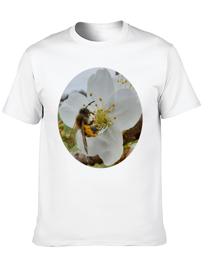 Bee on Blossom Black T-Shirt