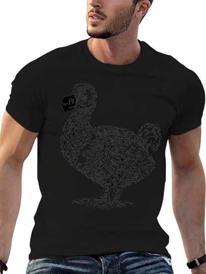 Dodo Bird Graphic Tee - Black Unisex T-Shirt