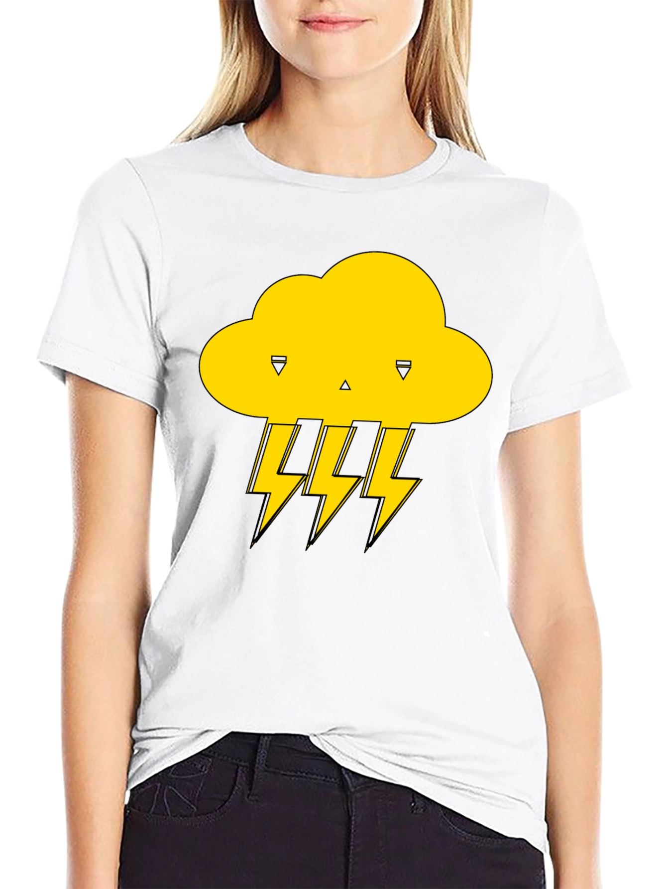 Storm Cloud T-Shirt - Black Graphic Tee