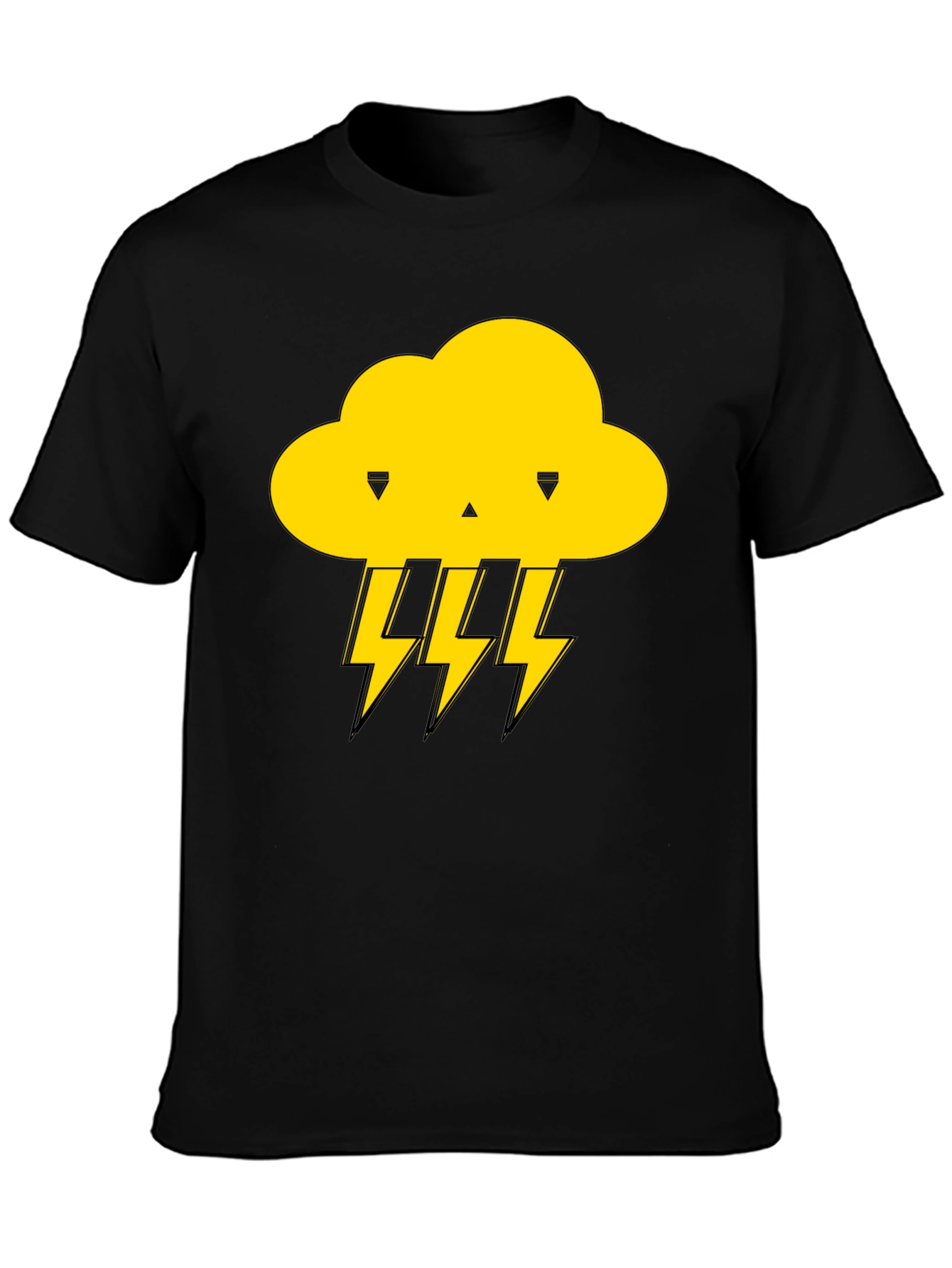 Storm Cloud T-Shirt - Black Graphic Tee