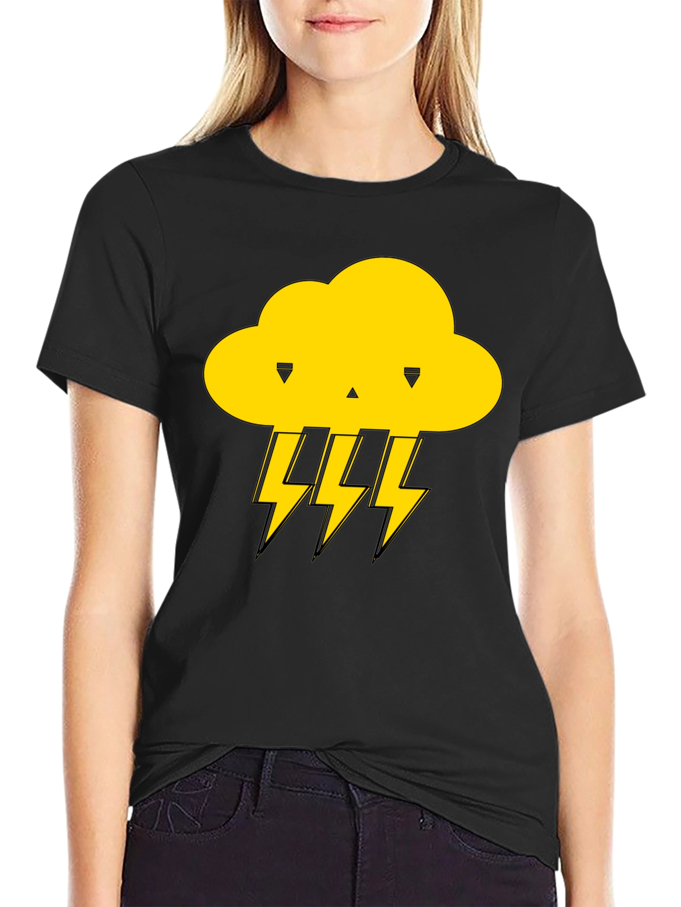 Storm Cloud T-Shirt - Black Graphic Tee