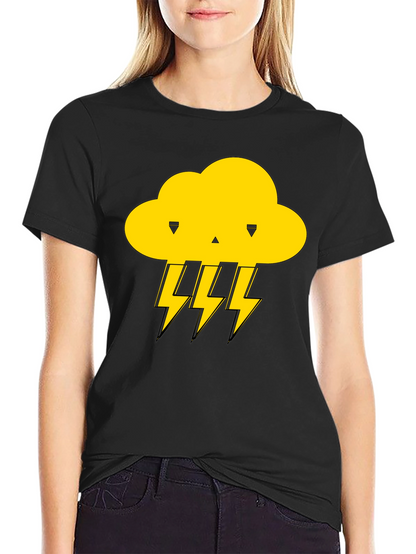 Storm Cloud T-Shirt - Black Graphic Tee