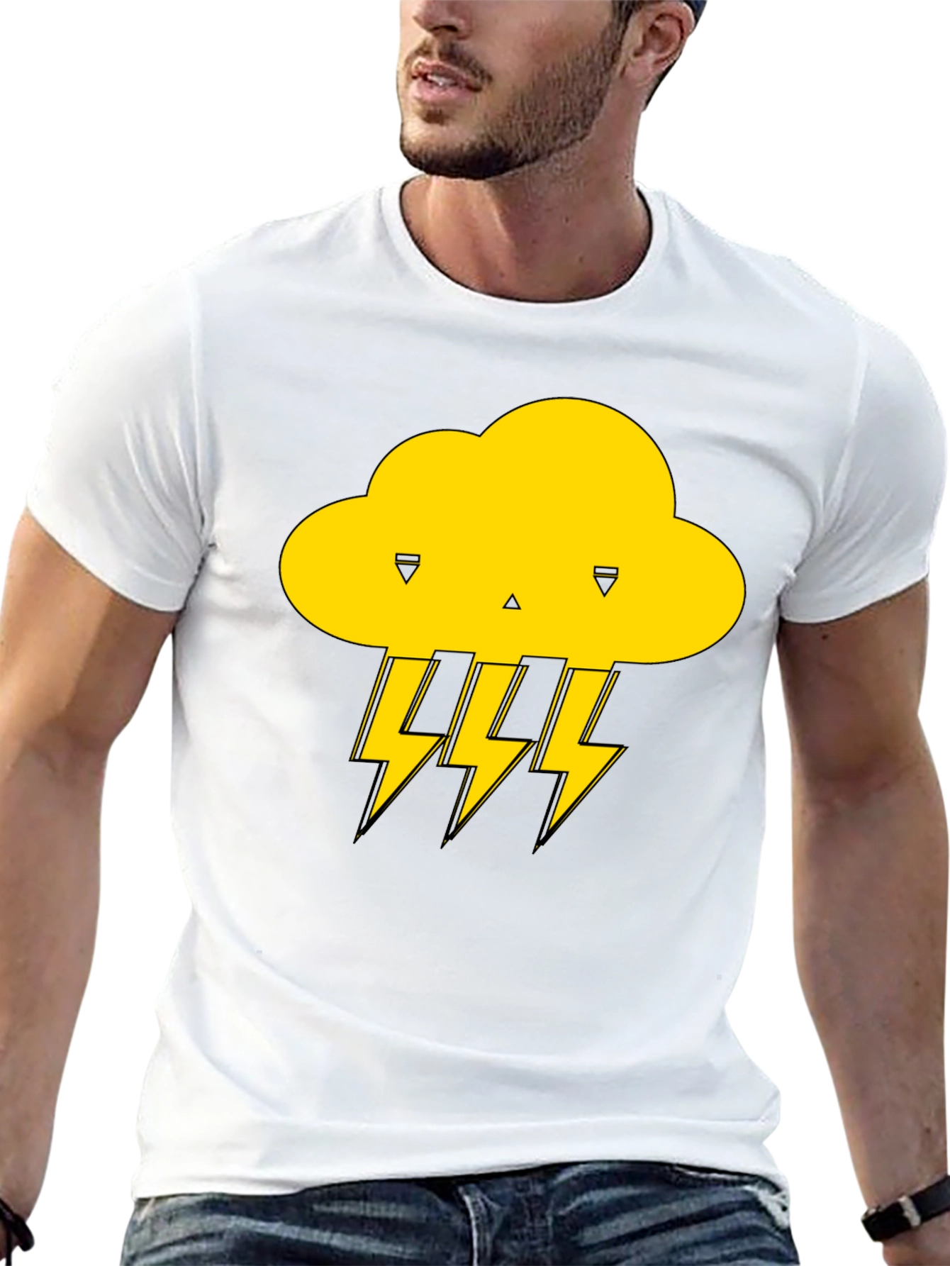 Storm Cloud T-Shirt - Black Graphic Tee