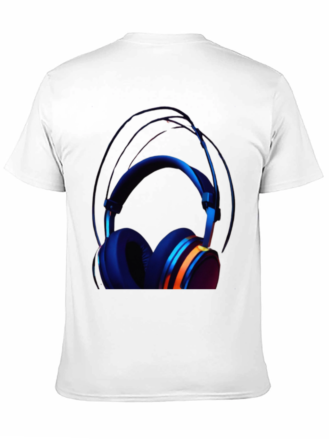 Headphone Graphic Black T-Shirt