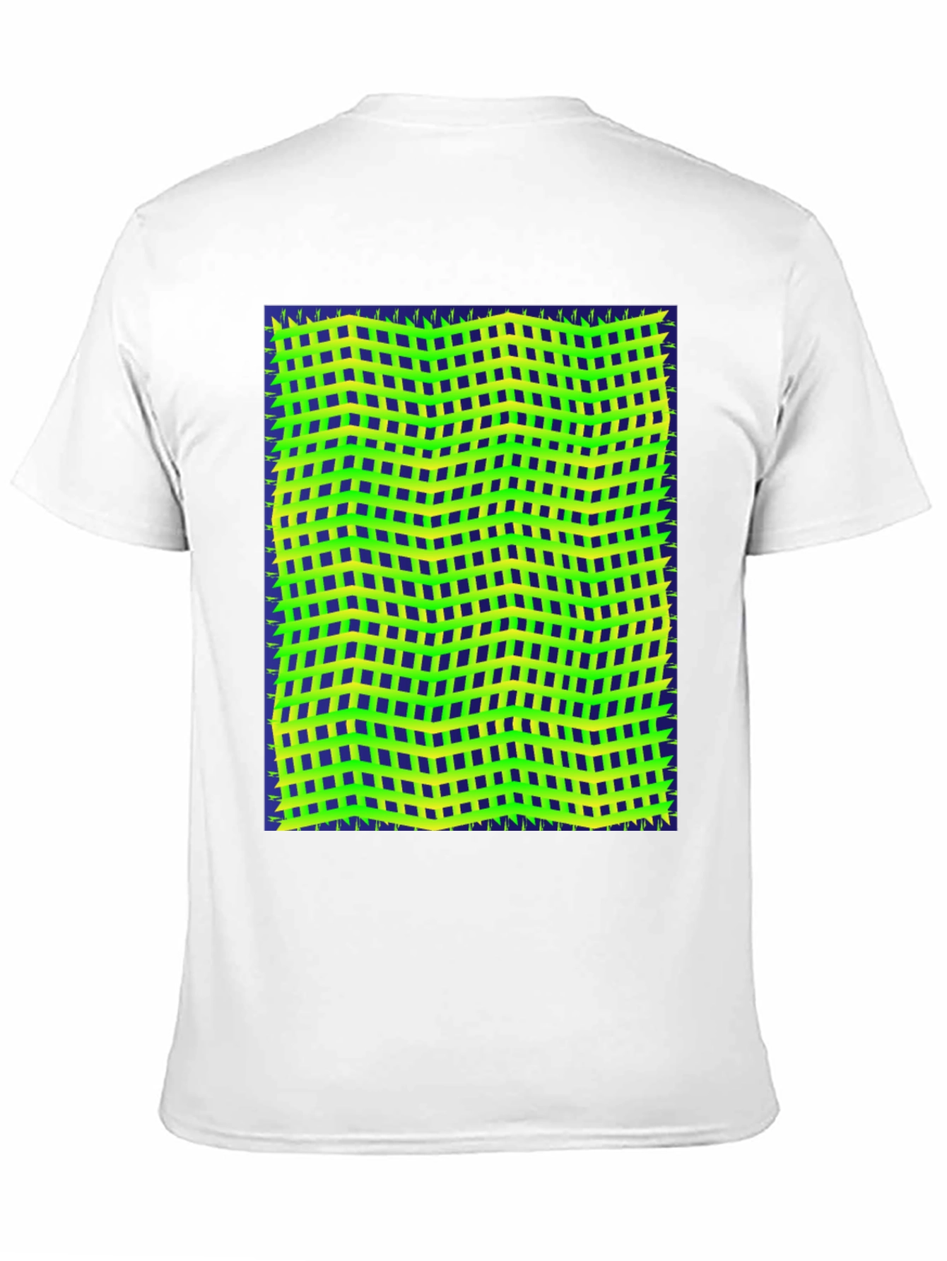 Retro Geometric Grid T-Shirt - Unique Graphic Tee