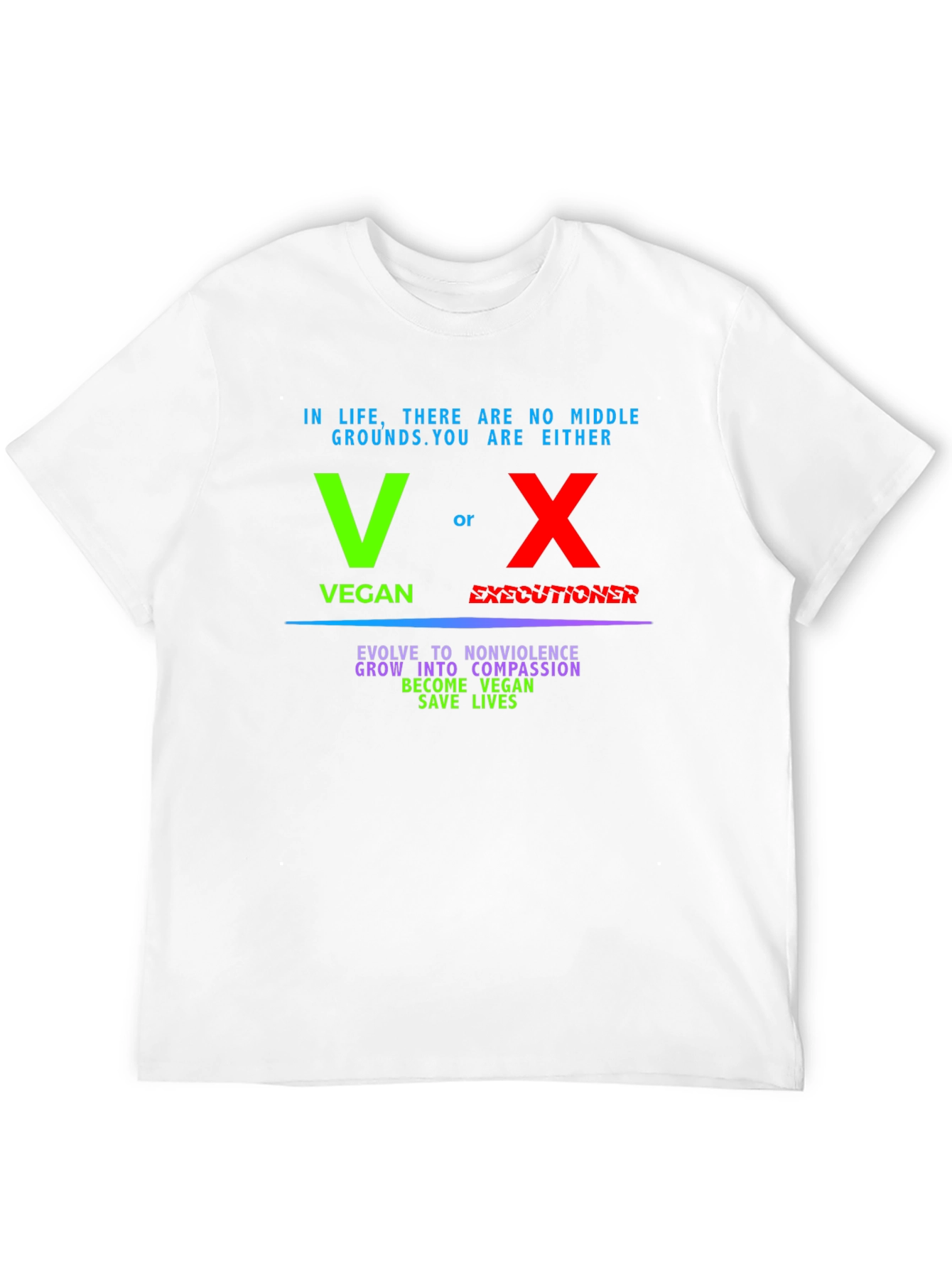 Vegan vs Executioner Graphic T-Shirt