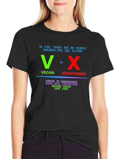 Vegan vs Executioner Graphic T-Shirt