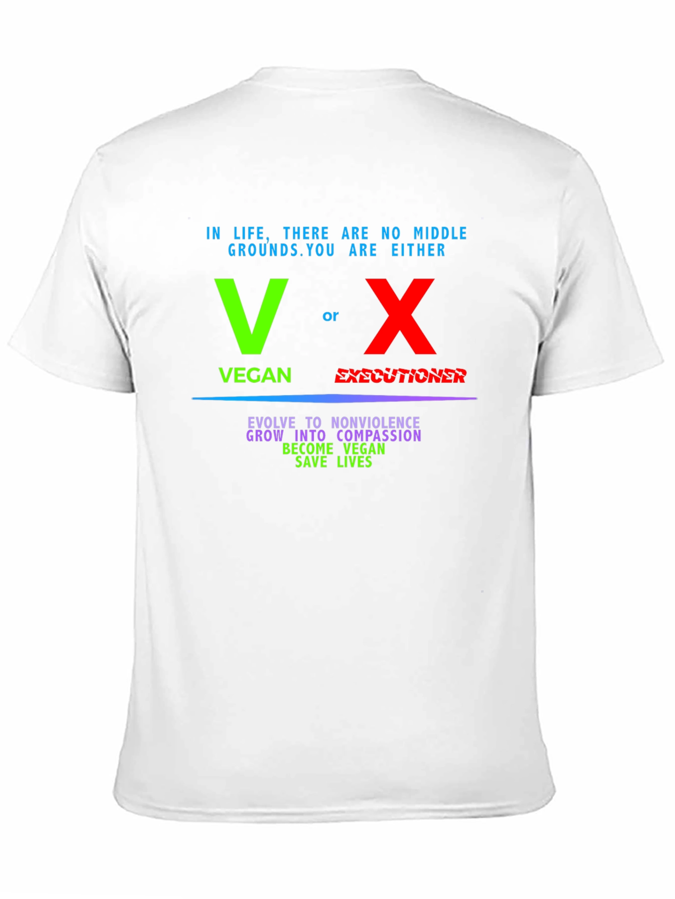 Vegan vs Executioner Graphic T-Shirt