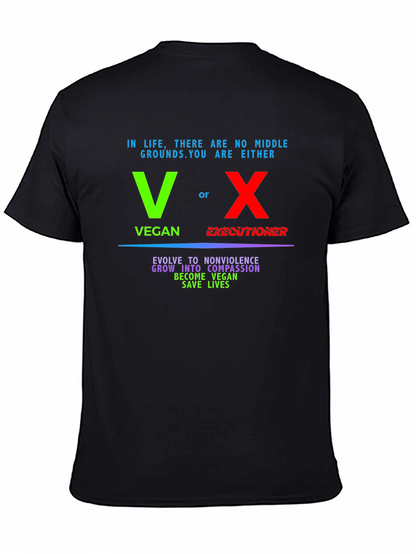 Vegan vs Executioner Graphic T-Shirt