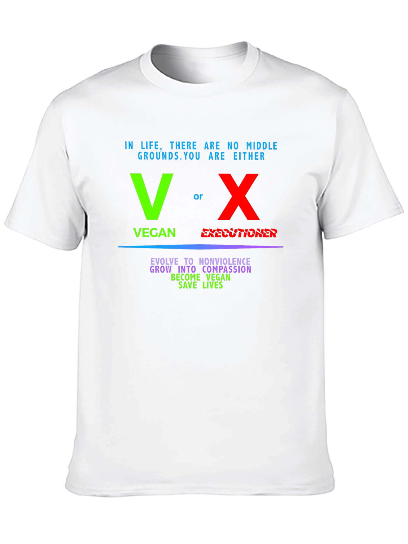 Vegan vs Executioner Graphic T-Shirt