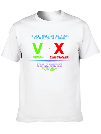 Vegan vs Executioner Graphic T-Shirt