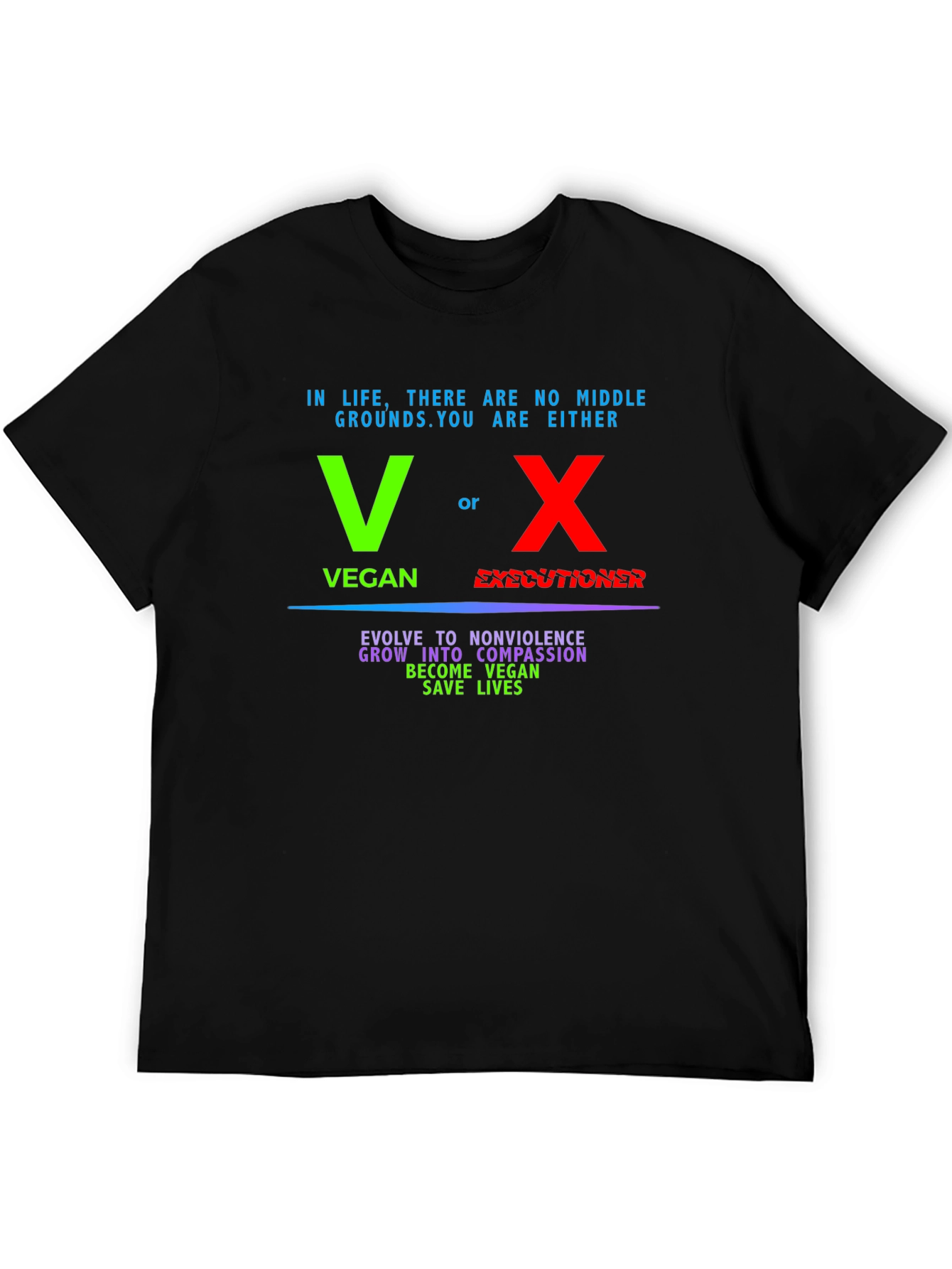 Vegan vs Executioner Graphic T-Shirt
