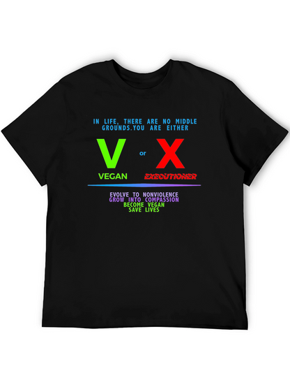 Vegan vs Executioner Graphic T-Shirt