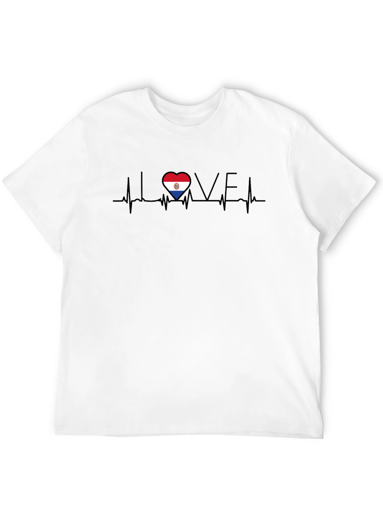 Paraguay Heartbeat Love T-Shirt
