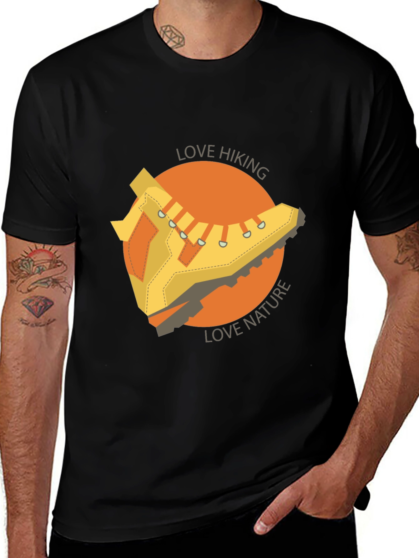 Love Hiking Nature T-Shirt Outdoor Adventure Tee