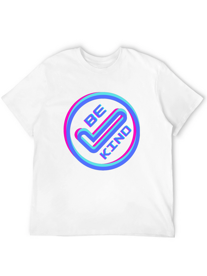 Be Kind Graphic Tee - Retro Neon Design