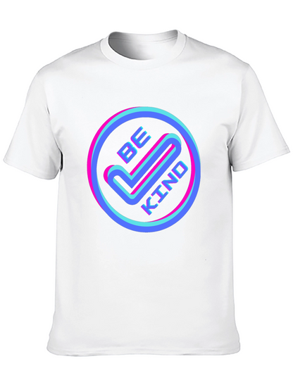 Be Kind Graphic Tee - Retro Neon Design