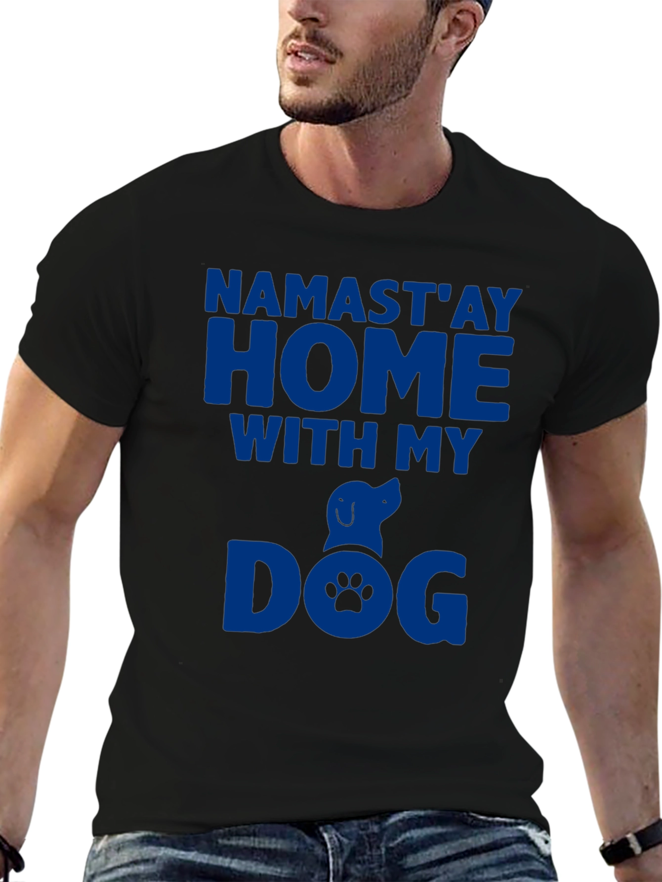 Namastay Home With My Dog Graphic Tee