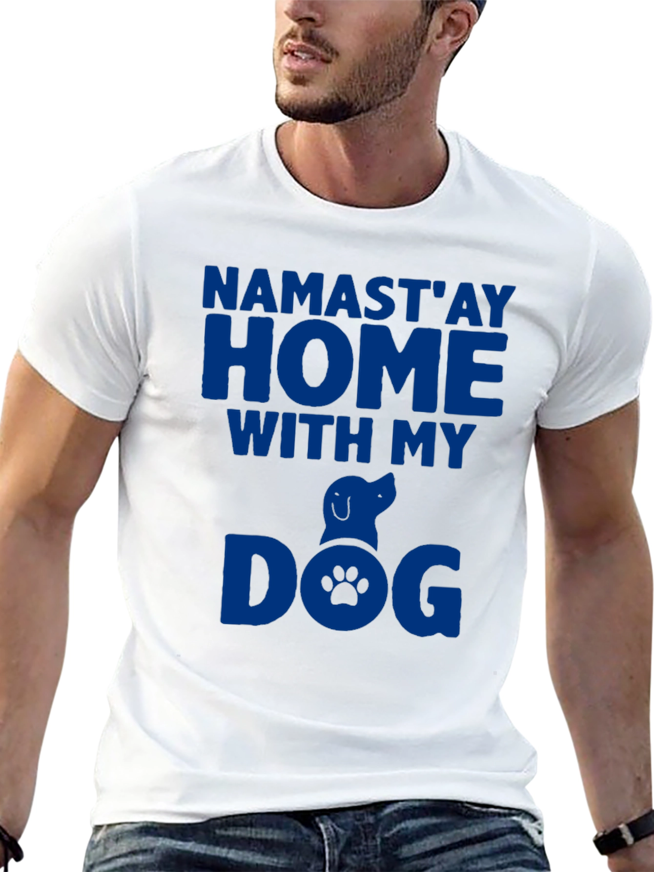 Namastay Home With My Dog Graphic Tee