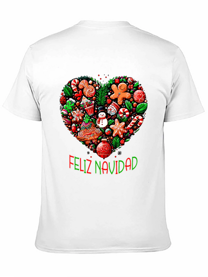 Feliz Navidad Heart Christmas T-Shirt