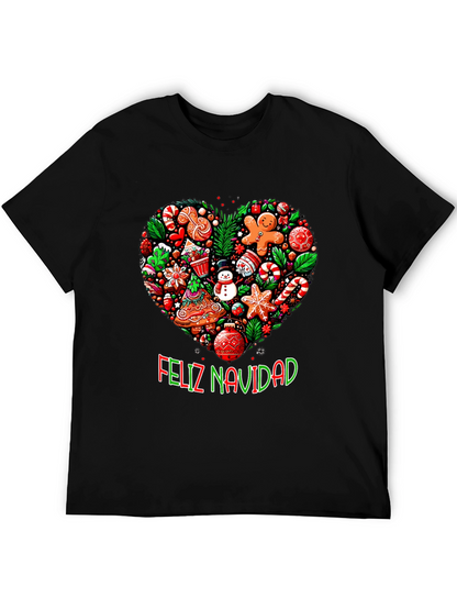 Feliz Navidad Heart Christmas T-Shirt