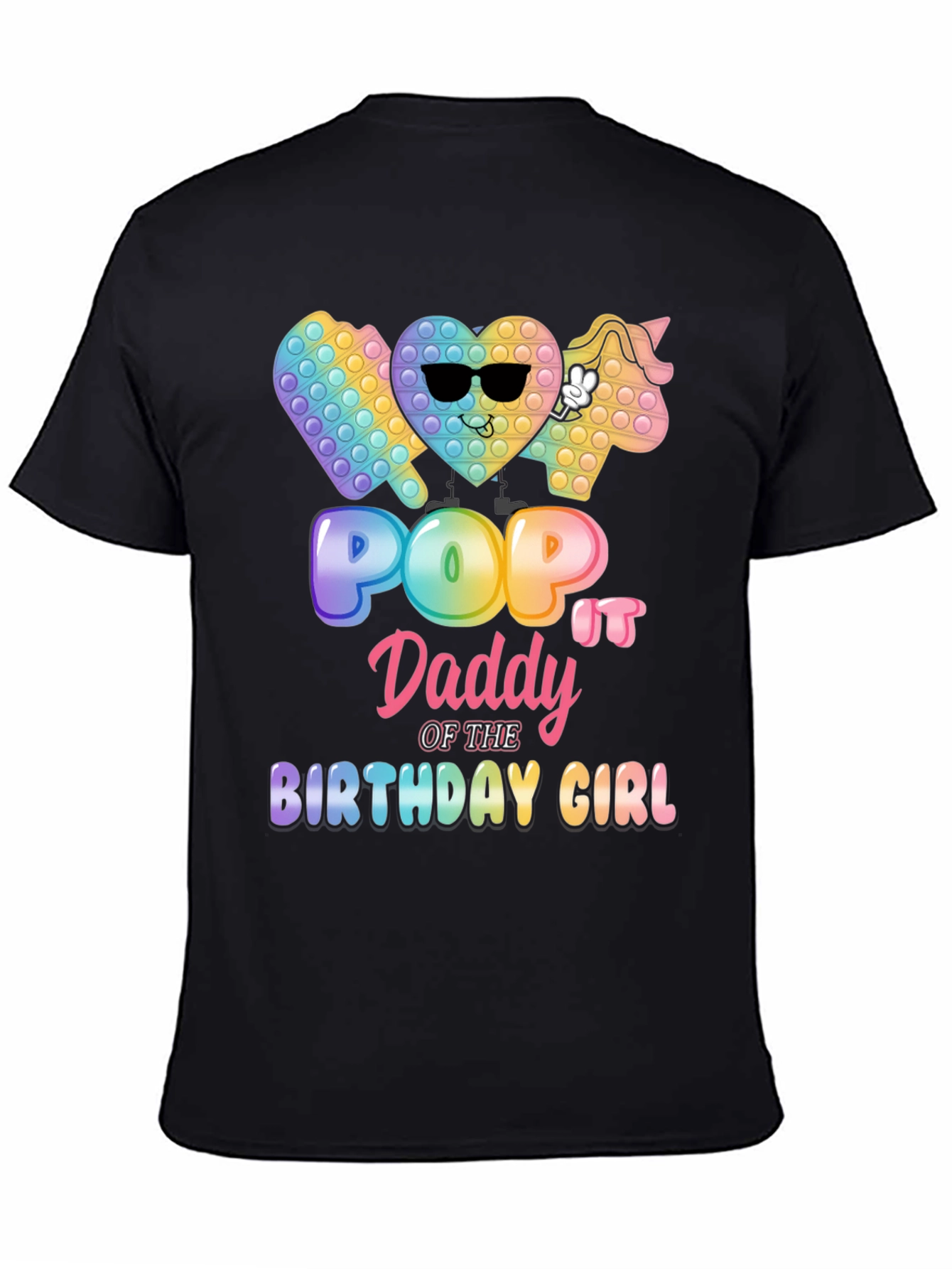 Pop It Daddy Birthday Girl T-Shirt