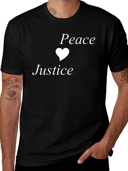 Peace Justice T-Shirt - Soft Cotton Blend