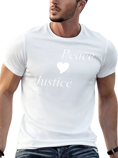 Peace Justice T-Shirt - Soft Cotton Blend