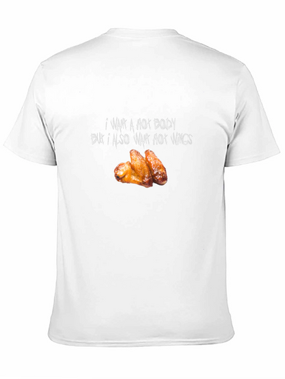 Hot Body & Wings Black Graphic Tee