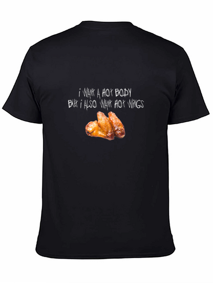 Hot Body & Wings Black Graphic Tee
