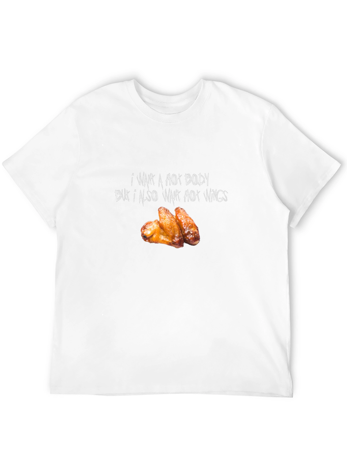 Hot Body & Wings Black Graphic Tee
