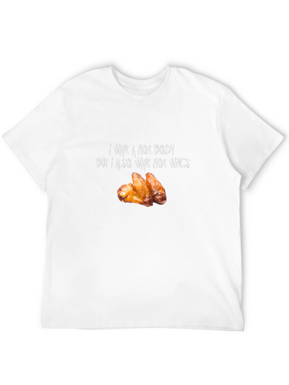 Hot Body & Wings Black Graphic Tee