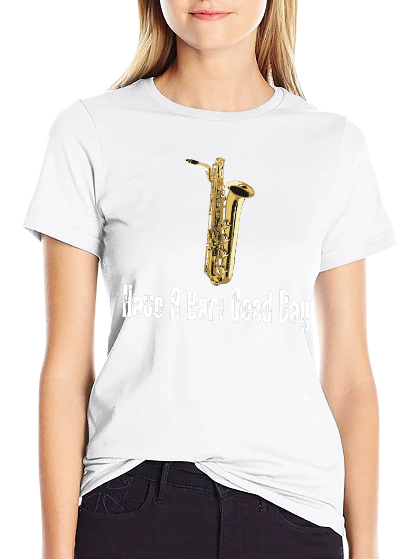 Saxophone T-Shirt: Have a Bari Good Day!
