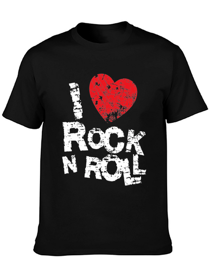 I Heart Rock N Roll T-Shirt - Black