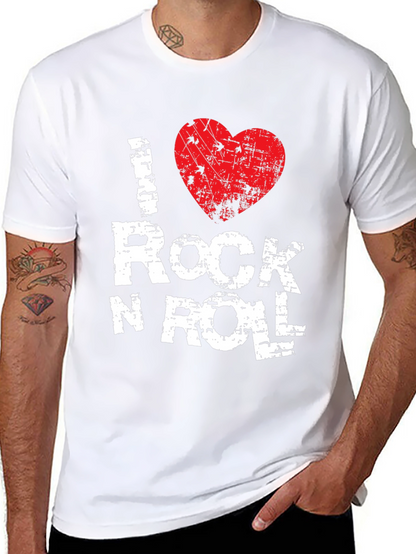 I Heart Rock N Roll T-Shirt - Black