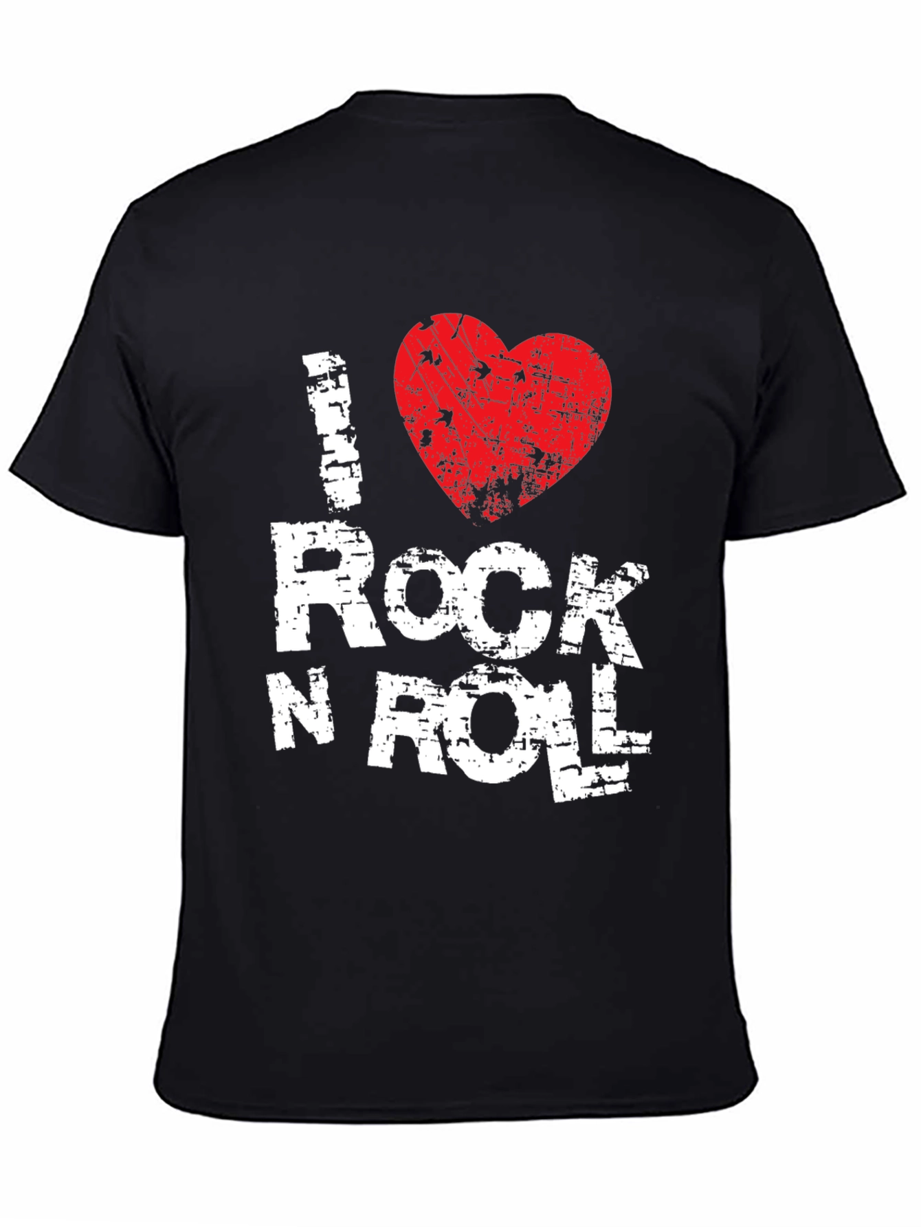 I Heart Rock N Roll T-Shirt - Black