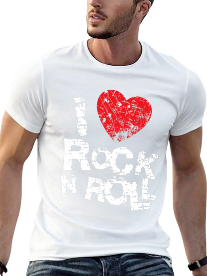 I Heart Rock N Roll T-Shirt - Black