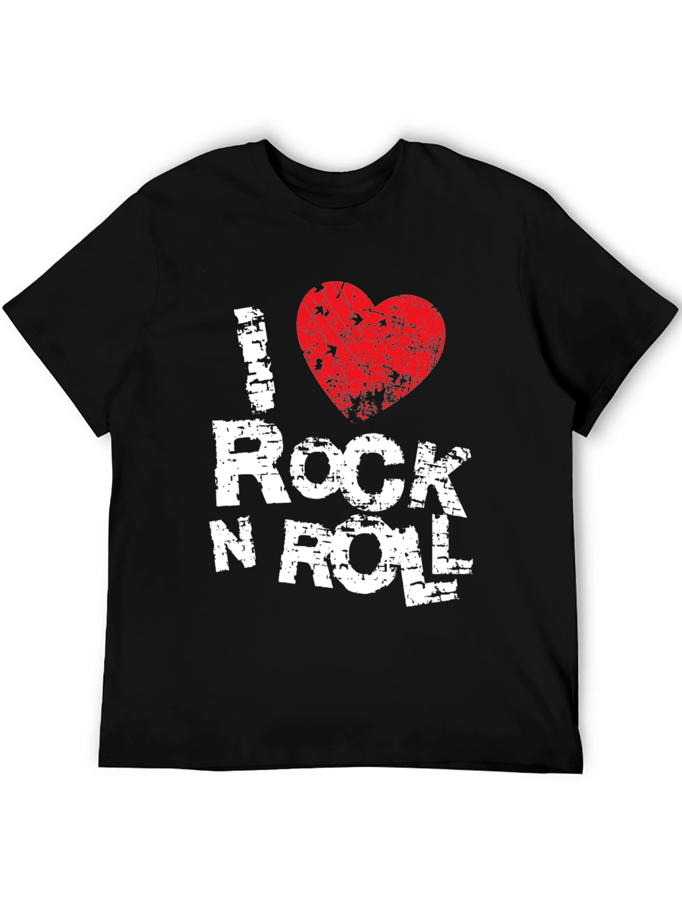 I Heart Rock N Roll T-Shirt - Black