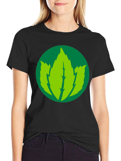 Leaf Logo Black T-Shirt