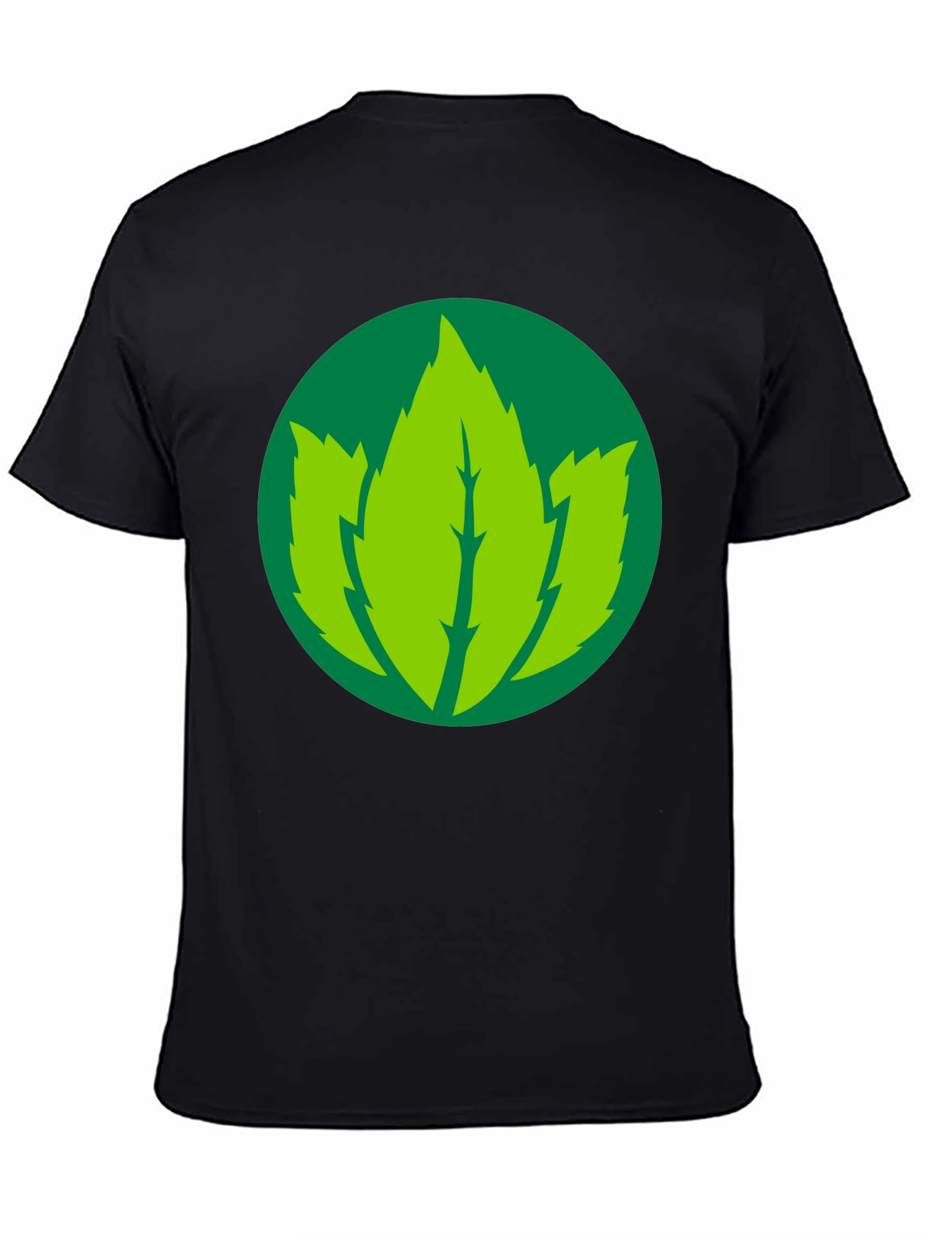 Leaf Logo Black T-Shirt