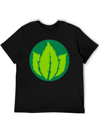 Leaf Logo Black T-Shirt