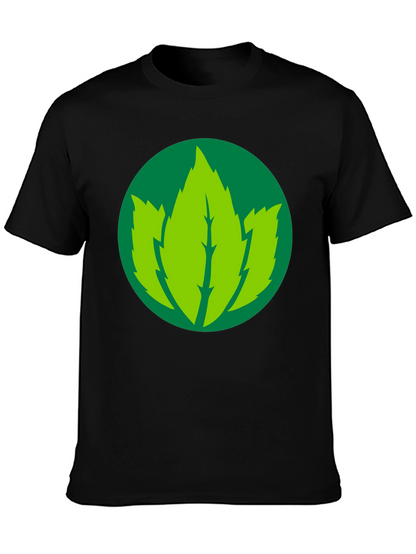 Leaf Logo Black T-Shirt