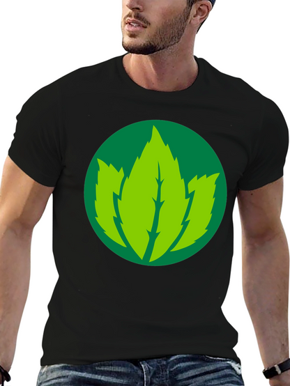 Leaf Logo Black T-Shirt
