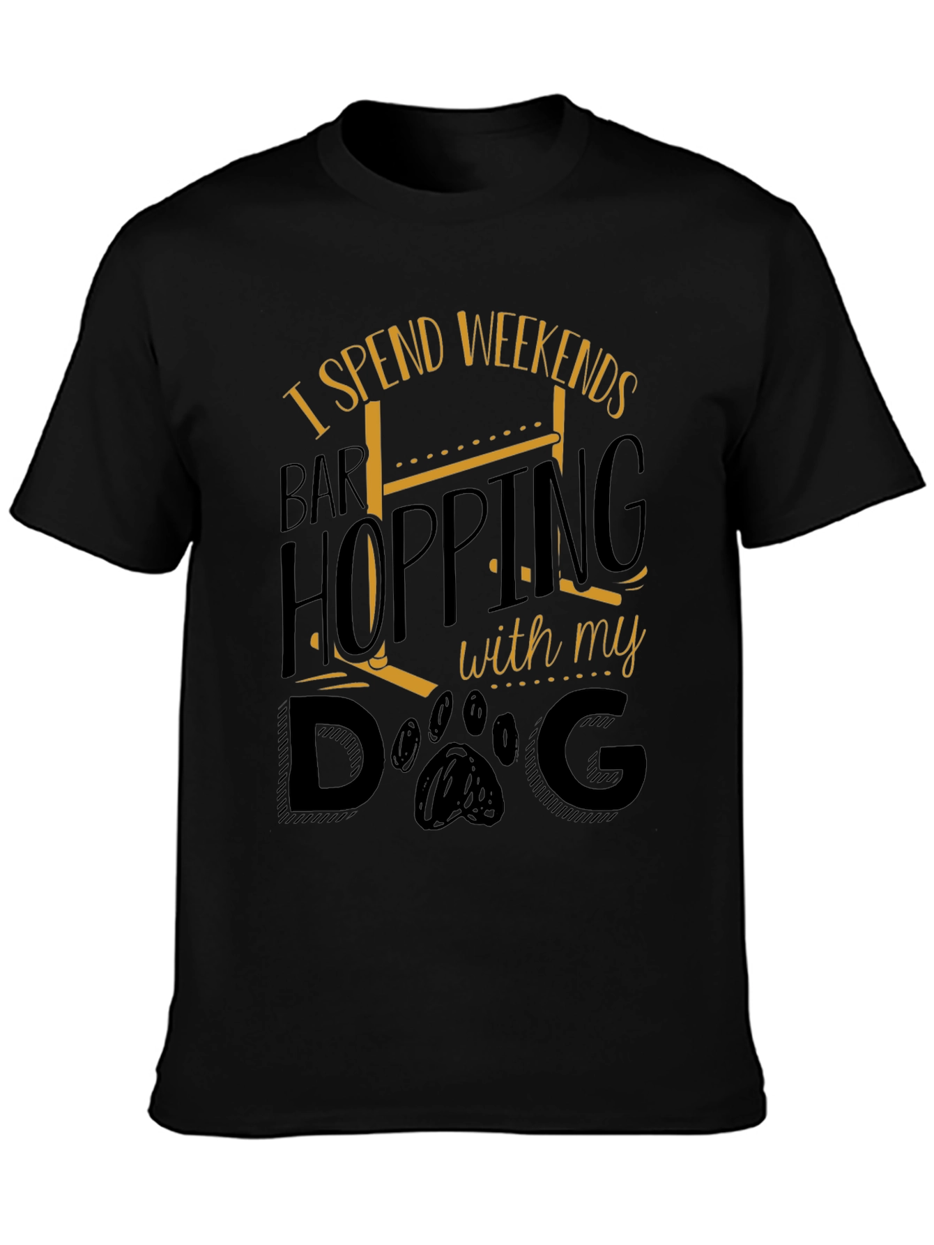 Weekend Bar Hopping Dog Lover T-Shirt