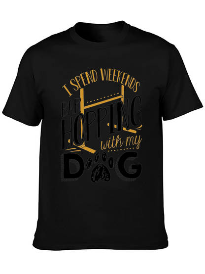 Weekend Bar Hopping Dog Lover T-Shirt