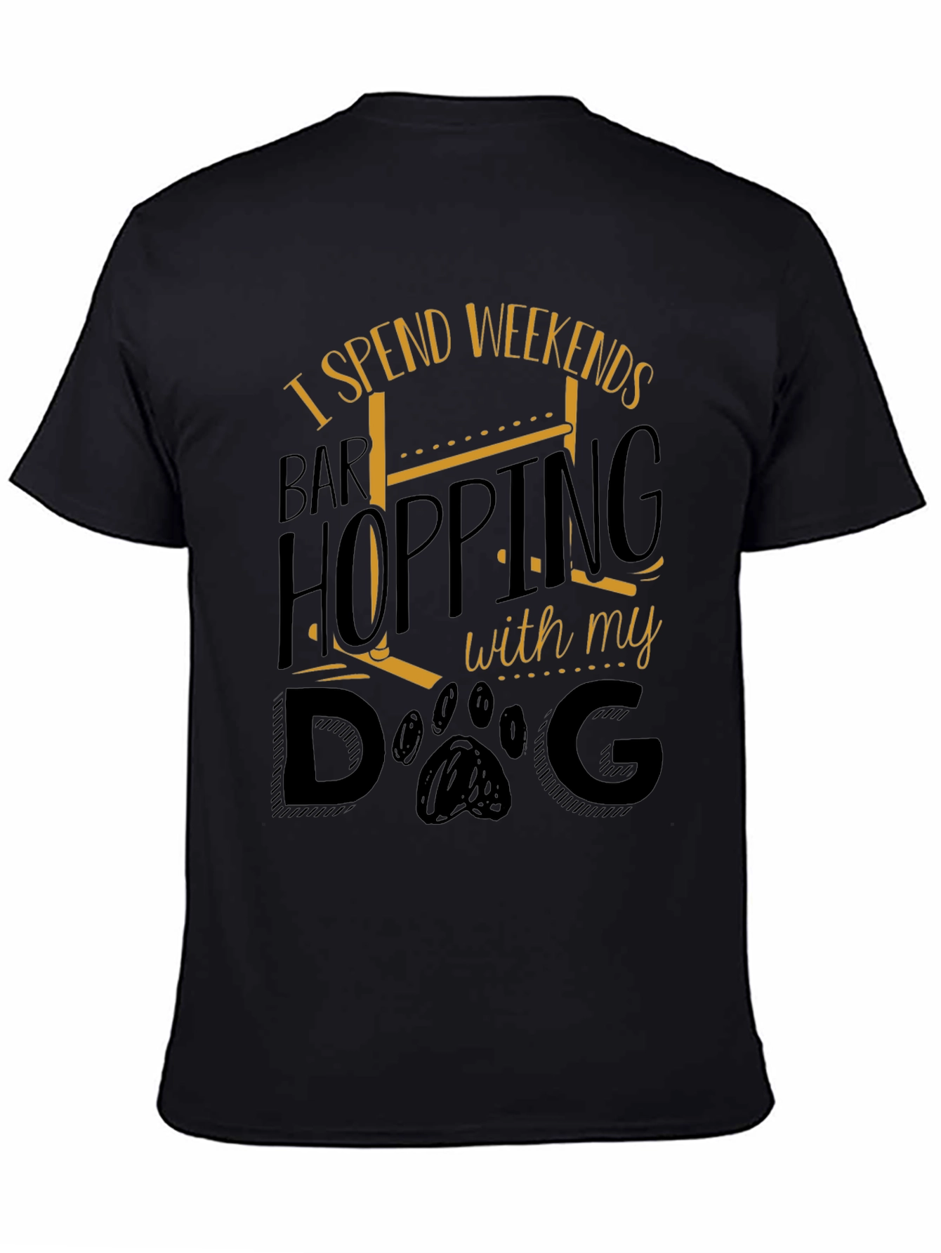 Weekend Bar Hopping Dog Lover T-Shirt