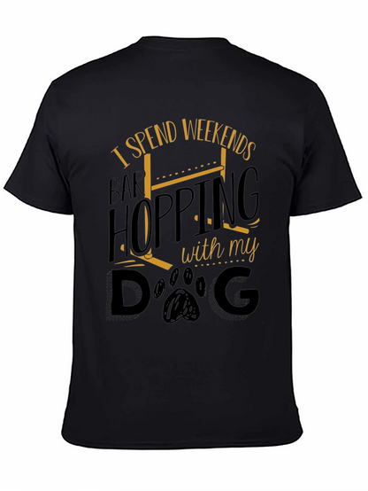 Weekend Bar Hopping Dog Lover T-Shirt